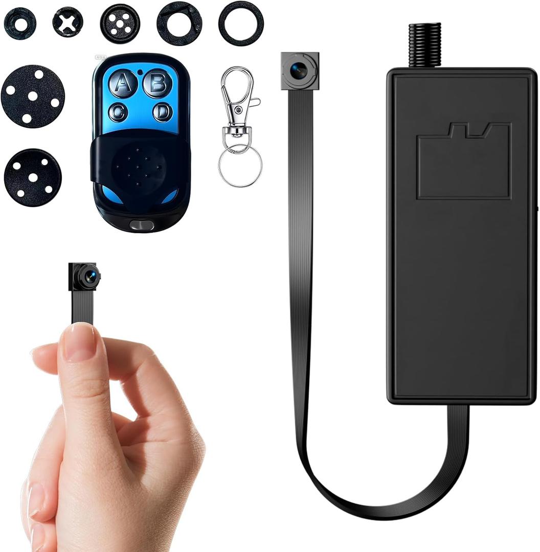 Mini Camera DIY Module - Full HD 1080P Tiny Video Cameras - Small Security Cam for Home & Nanny Use - No WiFi Needed