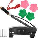Flower Stem Cutter,14 in carbon Steel Blade Fresh Flower Stem Cutters with Safety Latch for Florists,Gardening Flower Arrangements Include:Screws 4, Thorn Stripper 1 and Thorn Silicones4