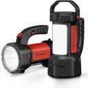 AlpsWolf Camping Lantern Rechargeable, 2 Pack Same LED Flashlight Spotlight Lantern with 800LM, 3600 Capacity Powered, Red Portable Bright Camping Light for Outdoor Hiking, Power Outages