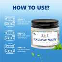 3 x Toothpaste Tablets - Nano Hydroxyapatite, Flouride & Plastic Free, Small Size & Travel Friendly, Available for All Age People