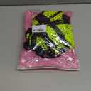 Kaei&Shi Garter Lingerie For Women, Fishnet Mesh Choker Strappy Sexy Lingerie, Rave Outfits Festival Matching 4 Pieces Lingerie Set Blacklight Glow In The Dark Boudoir Neon Green Black, Medium Corset