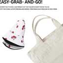 Sun Bucket Hats Women Men Beach Protection Summer Unisex Reversible Fisherman Cotton Fishing Double Side Wear Travel (One Size, Cherry White)