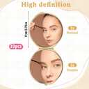 10 Pcs Compact Mirror for Purse, Metal Round Shell Travel Makeup Mirrors Portable Folding Double-Sided 1X 2X Magnification Pocket Mirror for Women Gold