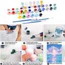 CSZPPQAF Paint by Numbers Kit for Adults Beginner, Rainbow Landscape Paint by Number Kits on Canvas, DIY Easy Acrylic Watercolor Oil Painting by Numbers for Home Wall Decor 16X20inch