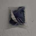 incohair 14 Inches Dark Blue Wig with Bangs Women Girls Short Curly Wavy Bob Wig Shoulder Synthetic Party Wigs Wig Cap Included (Dark Blue)