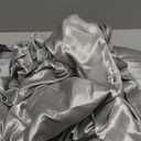 4 Piece Luxury Satin Bed Sheets Set with Pillowcases - Ultra Soft & Silky, Hypoallergenic & Wrinkle-Free, Hotel Quality Comfort Bedding, Size Queen, Medium Grey