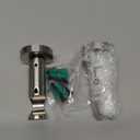 Ivilon Ceiling or Wall Mount Curtain Rod Brackets Holders for Curtain Rods of 7/8 and 1 Inch Diameter. Set of 2. Color Brushed Nickel