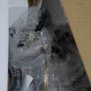 TOCHIC 27" Black and Gold Chandeliers for Dining Room 5 Lights Crystal Chandelier Light Fixture for Bedroom Vintage Orb Chandeliers for Living Room, Kitchen, Hallway