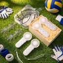 Woanger 27 Pcs Volleyball Gifts Sets 9 Portable Mini Handheld Fans Bulk 9 Makeup Bags 9 Glasses Sport Party Favors Team Gifts for Women Games Birthday, Battery Not Include, 5.9 x 2.6 inches