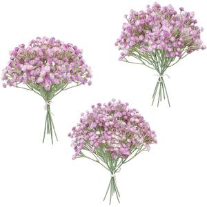 Floroom 18pcs Artificial Babys Breath Gypsophila Greenery Sprays, Real Touch Lavender Lilac Purple Fake Flowers for Wedding Bouquets Centerpieces Floral Arrangements and Decorations Floroom 18pcs Artificial Babys Breath Gypsophila Greenery Sprays, Real Touch Lavender Lilac Purple Fake Flowers for Wedding Bouquets Centerpieces Floral Arrangements and Decorations