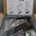 G Shaped Side Table, 3 Tier End Table for Couch Indoor, Small Sofa Coffee Table with Metal Frame for Living Room Bedroom Nightstand Bedside