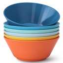 Homestockplus 50 Oz Wheat Straw Bowls Set of 6 - Unbreakable, Stackable & Microwave Safe, Multicolor Large Cereal Bowls for Oatmeal, Soup, Ramen, Salad, Popcorn, etc. Safe for Kids & Family
