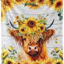 Highland Cow Blanket - Highland Cow Gifts for Women Girls Adults - 40"x50" Kids Throw Blankets for Couch - Soft, Fuzzy & Cozy - Cute Warm Throws Gift