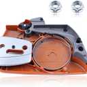 Adefol 537107803 Clutch Cover Assembly340 Chain Brake Cover Assy for Husqvarna 340 340E 345 345E 346XP 350 351 353 357 357XP 359 Chainsaw Replace 537107801, 537 10 78-03