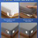 Twist-Lock Bed Sheet Holder & Corner Grippers - Stops Shifting & Bunching for a Tight Fit, Innovative Clip-Free Design,Universal for All Mattress & Sheet Sizes, Easy Install