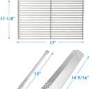 Replacement Parts for Nexgrill 720-0896B 720-0896E 720-0896X 720-0896C Deluxe 6-Burner Gas Grills, Cooking Grate, Grill Heat Shield Tent and Burner for Nexgrill Replacement Parts 6 Burner