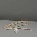 BEL AVENIR Curtain Ropes Tiebacks Tie-Backs, Curtain Handmade Holdbacks with 2 Metal Screw Hooks (Beige, 2pack)