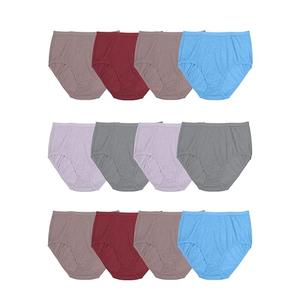 Fruit of the Loom womens Beyondsoft Underwear, Brief - Cotton Blend 12 Pack Assorted Colors, 7 US