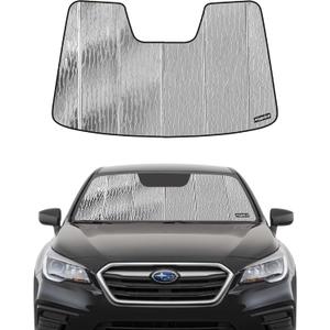 Pigenius Windshield Sunshade for Subaru Legacy/Outback 2015-2019 Eyesight, Reversible Silver/Black