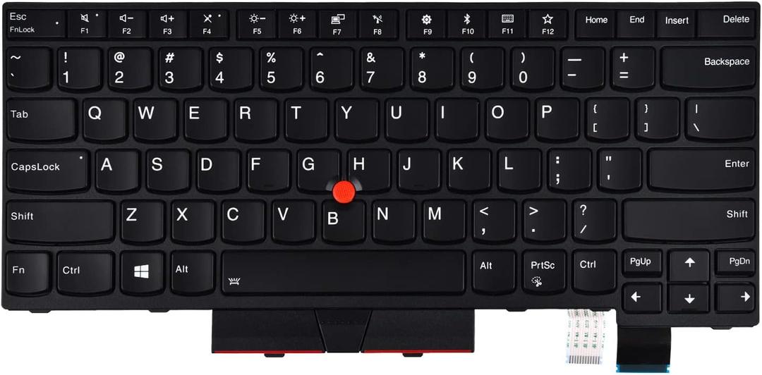 Replacement Keyboard for Lenovo Thinkpad T470 T480 A475 A485 Series Laptop, Thinkpad T470 T480 Laptop Keyboard with Backlit US Layout P/N: 01HX459 01HX499, Black