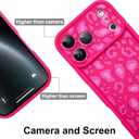 KANGHAR Case Compatible with iPhone 17 Pro Leopard Printed Pattern Cute Cheetah Phone Case Soft TPU Shockproof Protective Cover Designed for iPhone 17 Pro 6.3 Inch Hot Pink