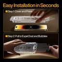 SMARTDEVIL 3-Pack Screen Protector for iPhone 14 Pro Max with 3-Pack Camera Lens Protector, Clear 9H Tempered Glass Film, Super Fast Installation (Dust-Free & Bubble-Free), Alignment Tool