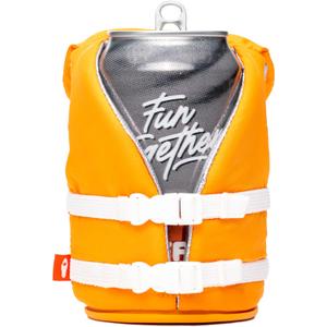 Puffin - The Buoy Life Vest - Insulated 12 oz Can Cooler I Beer Bottle & Soda Can Insulator, Keep Drinks and Beverages Cold - Apricot