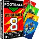 QUOKKA Football Fast-Paced Card Game for Kids & Adults  128 Cards & Easy Rules  Quick & Fun Matching Game  2-8 Players  Ages 8+  Perfect for Family Games Night, Travel and Parties