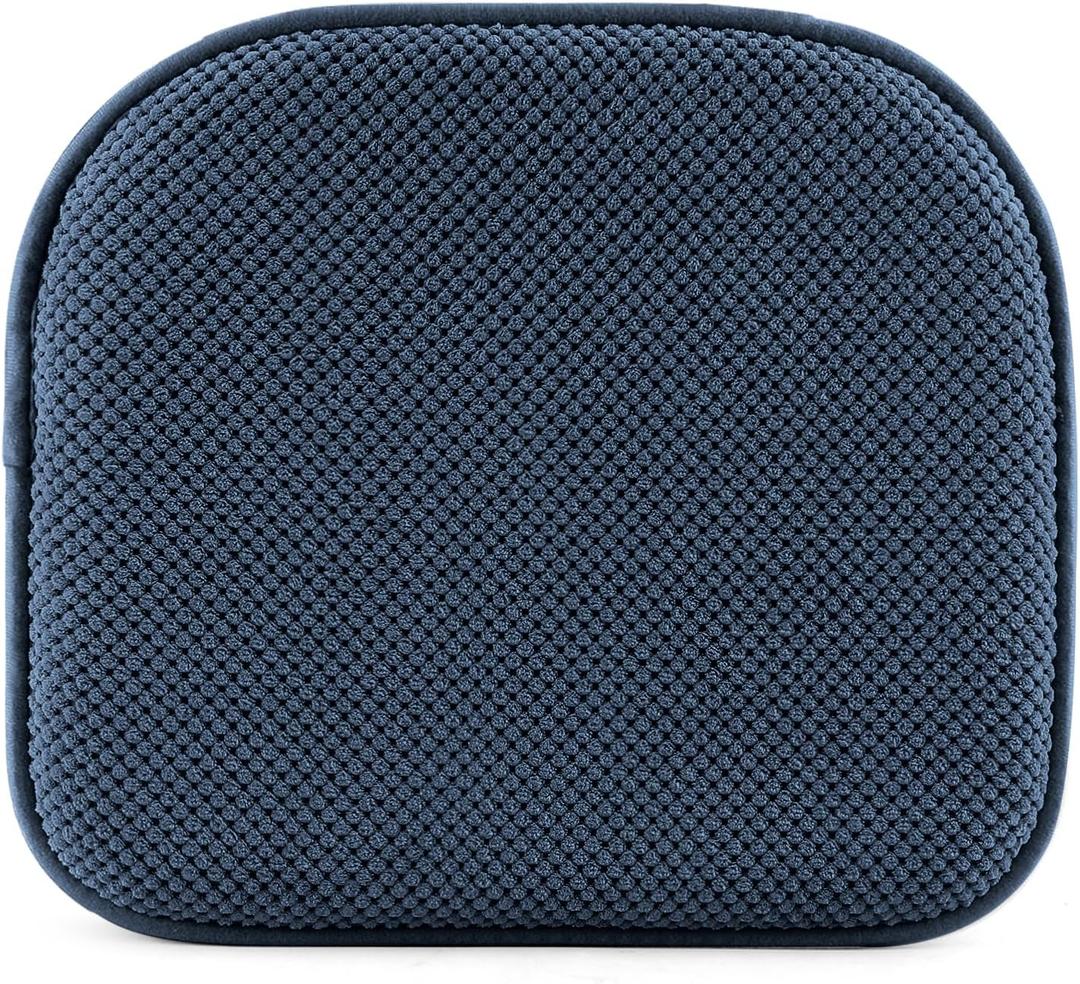SWEMSTAR Chair Cushions - 15"*17" Kitchen Dining Chair Pads Foam Seat Cushion for Chairs Barstool Cushions Non Slip Seat Pad (Navy Blue)