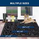 Smiry Front Door Mat Outside Entrance, Low Profile Rubber Doormat, 47x23