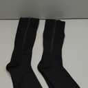 2 Pairs Zipper Compression Socks, 15-20 mmHg Closed Toe Compression Stocking with Zipper for Women and Men (Large-X-Large, Black)