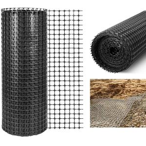 30KN Bi-Directional Polypropylene Geogrid, 1.42in Larger Grid, 3.3ft x 164ft, Ground Stabilizer & Foundation Reinforcement for Driveway, Roadbed, Parking Lot, Retaining Wall & Garden Path