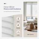 CHICOLOGY Cellular Shades – Cordless Honeycomb Blinds, Blackout or Light Filtering Window Shades for Home, Bedroom, Living Room, Kitchen, Office & Door Windows – Morning Mist, 52" W x 48" H