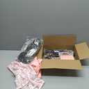 FancyFun 8 Pcs Old Lady Costume for Kids, 100 Days of School Costume for Girls Grandma Wig Granny Outfit Old Person Dress Up Set A 5-7Y