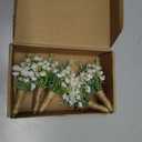 Natural White Boutonnieres for Men Wedding, White Baby's Breath & Green Rosemary Boutonniere with Pins, Groom and Groomsmen Boutonniere for Rustic Fall Vintage Wedding, Prom and Homecoming