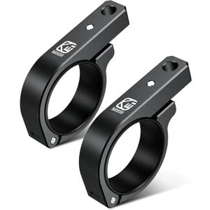 2 PCS UTV Light Bar Mounts, Solid Aluminium Alloy LED Light Mounting Brackets for ATV UTV Truck, Off-Road Roll Bar Clamps Fit for 1.5" / 1.75" / 1.85" / 2" / 2.1" Roll Cage Roof Rack Bumper