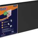 QuickFit Heavy-Duty 8.5" x 14" Landscape Legal Binder, 3-Ring Binder, Round Ring, Black, Single, 1 Inch