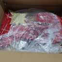 3 Pcs 35 Inch Outdoor Joy Christmas Nativity Scene Decorations w/ 110 LED Lights - Lighted Nativity Yard Sign for Xmas Outdoor Indoor Garden Lawn Holiday Decor (Red)