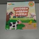 2 x Farm Animal Wooden Puzzle for Toddlers 1-3, Sensory Montessori Toy Classroom Preschool Learning Activities Educational Toy Christmas Stocking Stuffer Gift for Girls 3-5, Boys 2 3 4 5 Year Old Baby