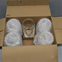 JoyJolt Drinking Glass Cups Set of 6-16oz Beer Can Glasses. Clear Soda Can Shaped Glass Cups, Cute Iced Coffee Cup Tumblers, Cold Drink Glassware, Unique Water, Tea, Cocktail Glass Set 5 pack