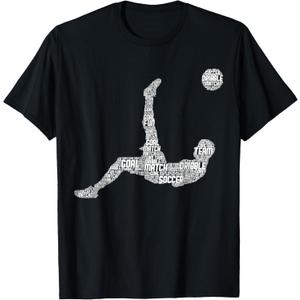 Soccer Player Men Boys Kids T-Shirt