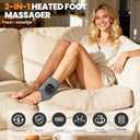 YAZHI Foot Massager 2-in-1 Warming Wrap Relax & Renew Foot & Ankle Massager with 3 Modes & 4 Heat Levels, Portable for Home or Travel, 2pack