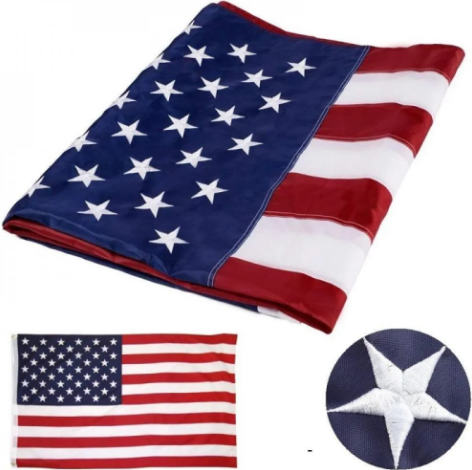 90*150cm Outdoor USA Flag US Waterproof Nylon Embroidered Stars Sewn Stripes Brass Grommets American Flags and Banners 90*150cm Outdoor USA Flag US Waterproof Nylon Embroidered Stars Sewn Stripes Brass Grommets American Flags and Banners