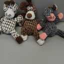 Squeaky Plush Dog Toys Pack for Puppy, 3 Pack Durable Stuffed Animal Plush Chew Toys with Squeakers, Cute Soft Dog Toys for Teeth Cleaning, for Small Medium Large Dogs