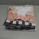 2 x Easter Tablecloth 60 x 84 Inch, Buffalo Plaid Bunny Ear Foot Flowers & Polyester Table Cover for Spring Easter Holiday Party Dinner Table Decor