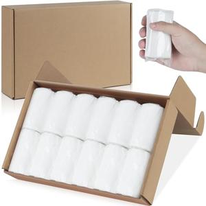 12 Packs Packable Camp Toilet Tissue Soft Travel Toilet Paper - Coreless Travel Size Toilet Paper for Camping Hiking Outdoors