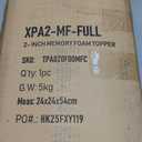 EGOHOME 2 Inch Full Memory Foam Mattress Topper- Cooling Gel Infused