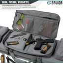Savior Equipment Urban Warfare Tactical Double Long Gun Bag Case Backpack w/Pistol Handgun, 36" x 12" Double Rifle Case