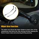 XQSMWF CJ5Z17527A CJ5Z17526B Pair Front Windshield Wiper Arm Compatible with Ford Escape 2013-2019#43513 43514 Driver and Passenger Side