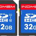 32GB SD Card, 2 Pack SDHC Memory Cards UHS-I U1 Class 10 High-Speed Full HD Video, Secure Digital Cards Compatible with Cameras, HD Camcorders, DSLR and PC, 32GB(2pc)